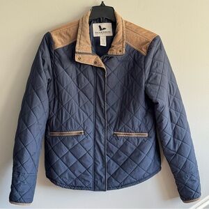 Field & Stream Quilted Jacket in Blue and Tan Women’s Size Large
